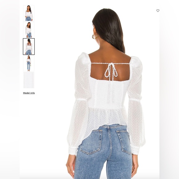 Never worn, recently purchased, Song of Style white blouse - Picture 2 of 4